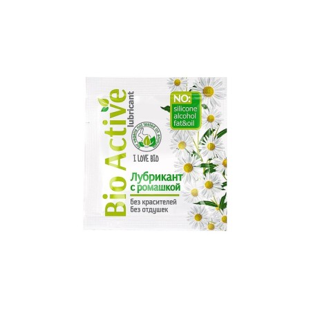 Bio Active Gel-Lubricant with chamomile and d-panthenol, 20 pcs, 3 g