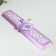 Fan bamboo, textiles h = 21 cm "monocet" in a box, lilac