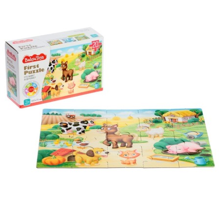 Puzzle "Who lives in the village?", 20 elements-2