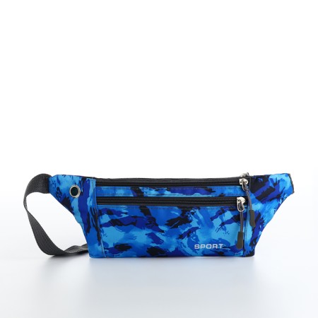Waist bag 30*1.5*10 cm, lightning department, 2 n/pocket, blue-2