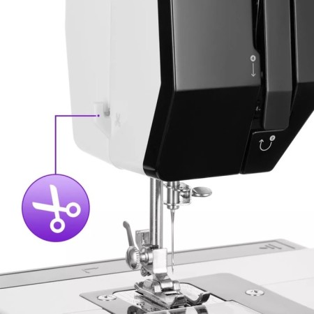 Sewing machine KitFort KT-6044, 9 W, 12 operations, semi-automatic, white-hourly-6