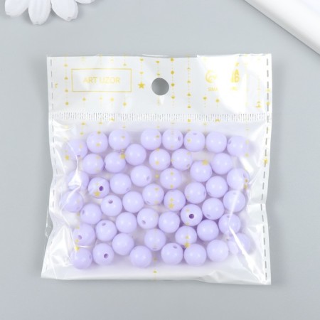 Busins ​​plastic "Mountain lavender" glossy set 25 grams d = 1 cm-2