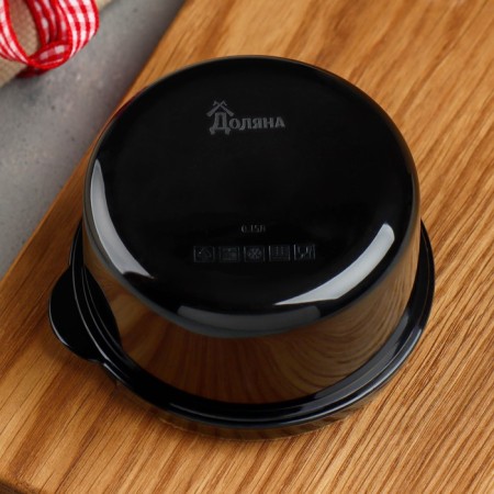 Lunch - round box “Srown your hunger”, 150 m-2