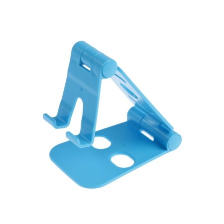 Luazon phone stand, adjustable height, silicone inserts, blue-8