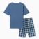 Male pajamas (T-shirt/shorts), gray-blue color, size 54