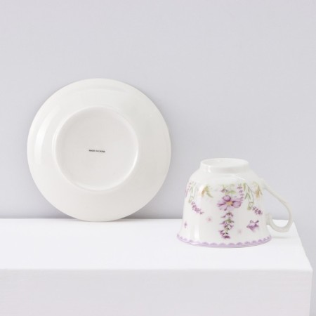 Tea service ceramic "Provence", 12 items: 6 cups 200 ml, 6 saucer d = 13.5 cm-6