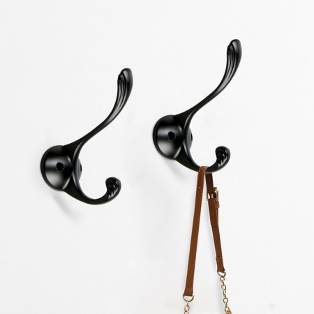 Furniture hook Cappio Rarity, two -rod, black-6