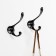 Furniture hook Cappio Rarity, two -rod, black