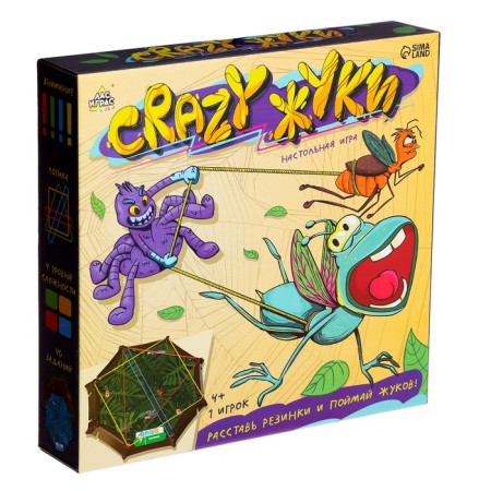 Board game "Crazy Beetles", 1 player, 4+-7