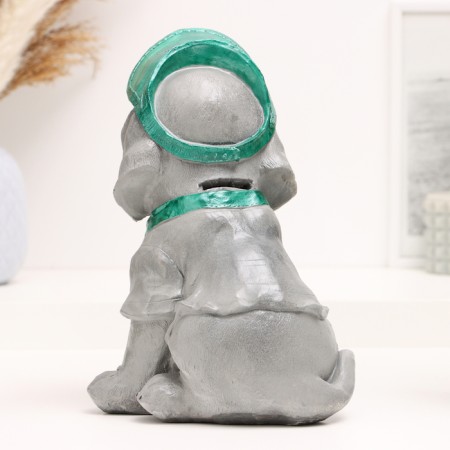Pigpine "Puppy in the cap" gray 24x18x16cm-2