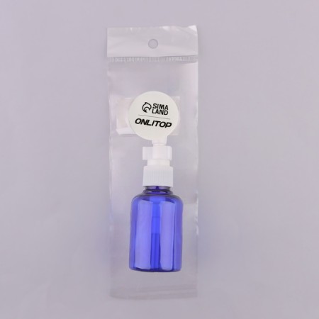 A bottle for storage, with a dispenser, 50 ml, blue/white color-5