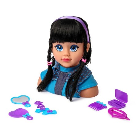 Maneken doll for creating hairstyles "Ida" with accessories, mix
