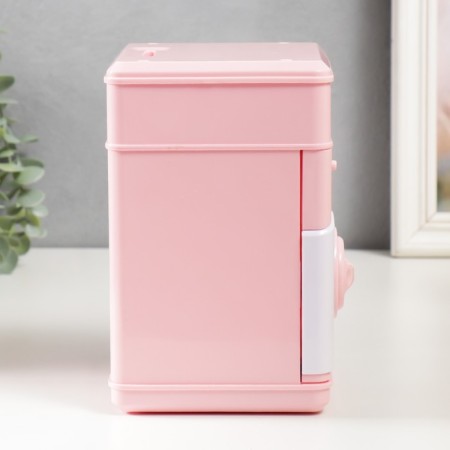 Piggy bank Plastic "SELE. BARA" code castle, sound AA pink 13x12x19 cm-1