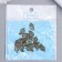 Decor Metal for creativity "Golden openwork leaf" set of 16 pcs 1.8x1 cm