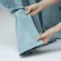 Set of curtains "Ginko", size 145x270 cm, color of heavenly blue