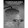 The shower system ZEIN ZS-1BL, mixer, tropical and hand watering can 3 modes, brass, black
