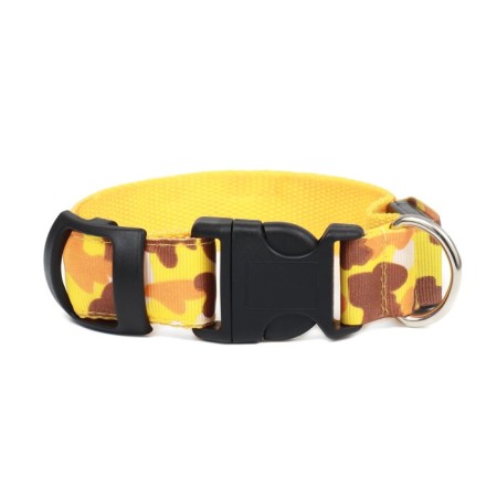 Collar with Militari's backlight 3 glow modes Size S, Osh 22-40 x 2.5 cm yellow-5