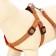 Set "braid", fluorescent, leash 115 x 1 cm, og 32-48 x 1.5 cm, orange