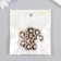 Buttons plastic for creativity "Pearl in the Black Square" 2x2x1.1 cm