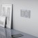 W4520006 touch switch, two -key, with backlighting, 1000 watts, silver
