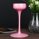 Glass "Glass" Glass Creck "Pink set 3 pcs h- 17, 21, 24.5x12x12 cm