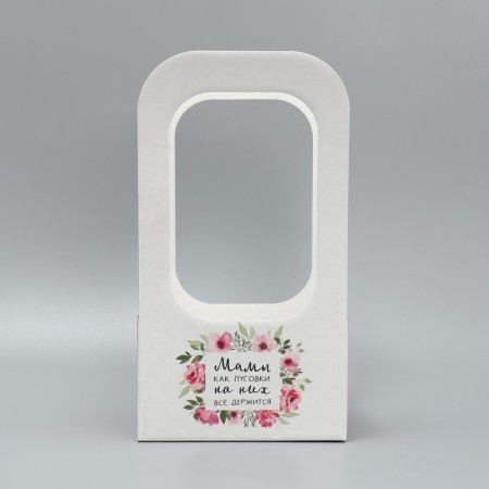 Box-Obel for flowers "Mom, like buttons", 17 × 12 × 32 cm-2