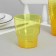 A glass of plastic disposable "Crystal", 200 ml, yellow color