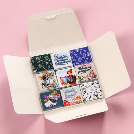 Milk chocolate "Graduation: beloved teacher" in an envelope, 9 pcs. x 5 g.-3