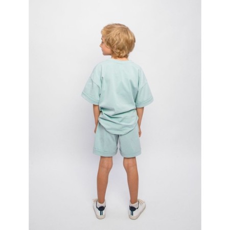 Children's jump (T-shirt, shorts), height 98-104 cm, mint color-6