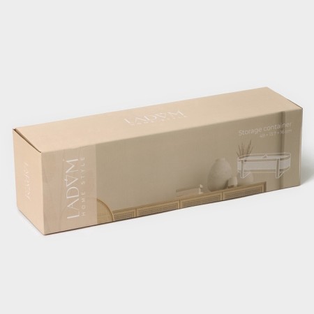 LadoM storage container "Scandinavia", 49 × 13.7 × 16 cm, white color-8