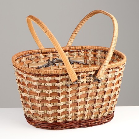 Basket wicker "picnic", without cover, 40x29x24/43 cm-12