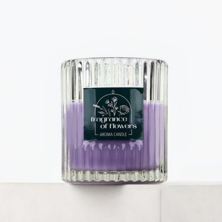 Aromatic “lavender” candle, 7.5 x 8.6 cm-3