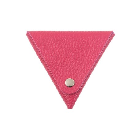 Case for coins on the button, raspberry color