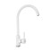 ACCOONA A4594G kitchen mixer, single -leaf, high spout, brass, white