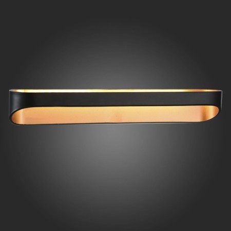 Wall lamp ST LUCE. SL582.401.01. 1x12 W, LED, 4000K, 41x6.5 cm, black color, gold-2