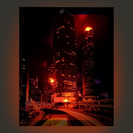 Light picture "City" 40*50 cm-1