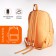 School backpack from textiles 2 department with lightning, 3 pockets, orange color
