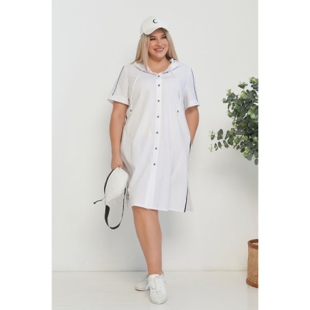Women's dress, size 58, white color