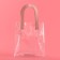 Gift package from PVC, pink, 17 x 15 x 8 cm