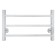 The electric heated towel “Sanprise” Aurora P6, 500x600 mm, universal, white