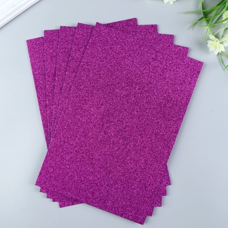 Foamiran glitter Magic 4 Hobby 2 mm cent. Lilac, 20x30 cm-1