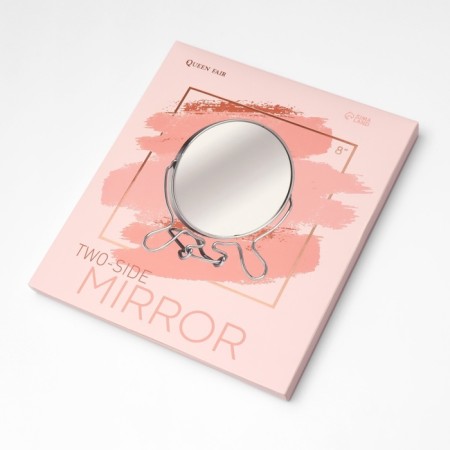 The desktop mirror is a suspended “circle”, bilateral, with an increase, D mirror surface 18.5 cm, silver color-4