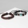 Bracelet unisex "interweaving" pigtail, 4 threads, black-brown color, d = 7 cm