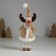 Souvenir textile "Deer in beige fur coat" 6.5x8x20 cm