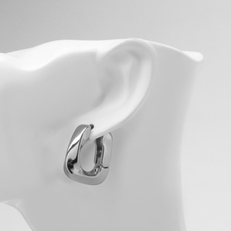 Earrings Metal "Bohemia" Bulletin mini, color silver-4