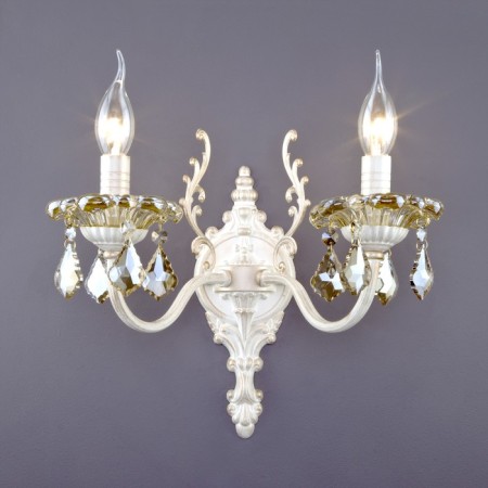 Bra Elisha 2x60W E14 white with gold
