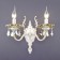 Bra Elisha 2x60W E14 white with gold