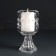Glass of glass per 1 candle d = 5 cm "face" transparent 7x7x12.5 cm
