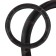 Leather braid, l black Skyway, with an orange line eco