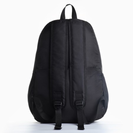 School textile backpack, 31x15x45 cm, lightning department, black color-4